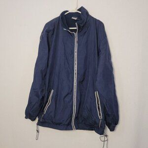 552. Agmi Long Sleeve Windbreaker Blue Sz L